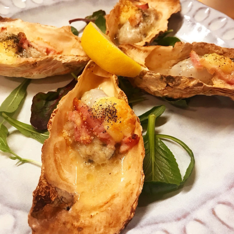 牡蠣のオーブン焼き(だいにんぐ いっちょん)