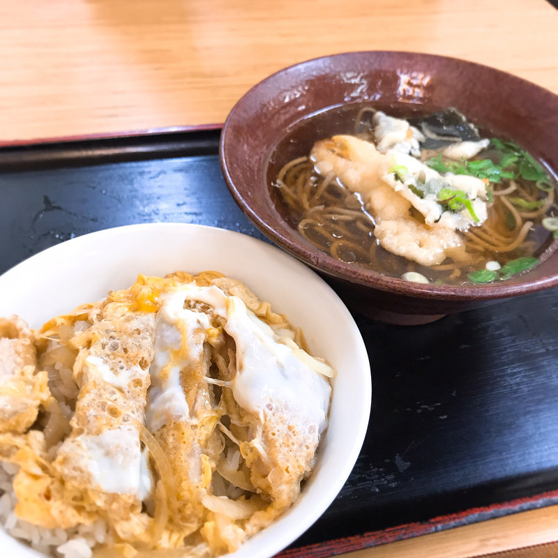 日替りランチ③（かつ丼＋天ぷらそば）(もとや食堂 )