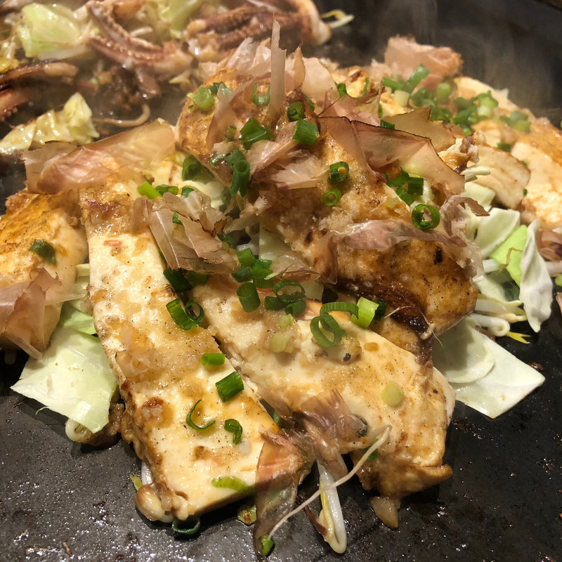 豆腐の鉄板焼き(てこじゅう)