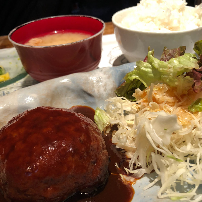 豚バーグ ランチ(まこ家 )