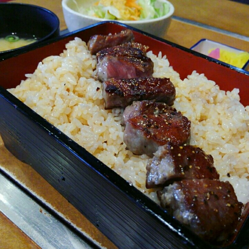 サーロインステーキ重セット(テキ亭)