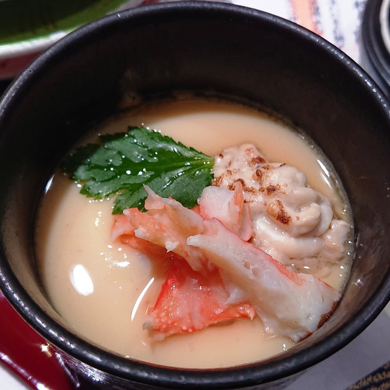 冬のごちそう茶碗蒸し(回転寿司根室花まる JRタワーステラプレイス店)