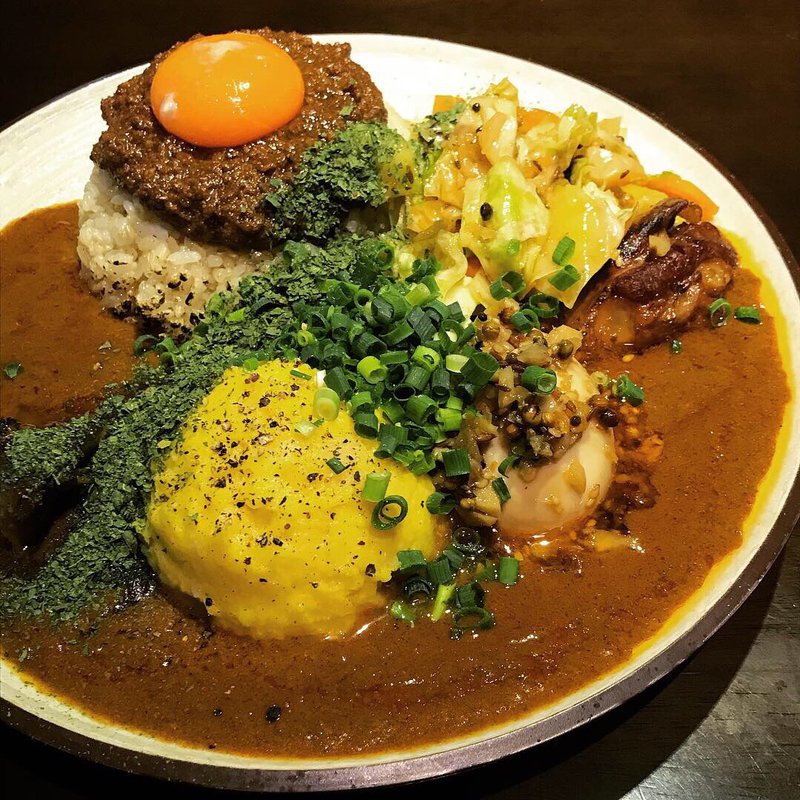 辛口並 豚 キーマ アチャール  ポテサラ (吉田カレー  )