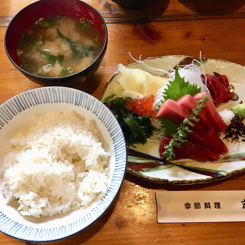 鮪刺身定食(季節料理 末ぜん(すえぜん))