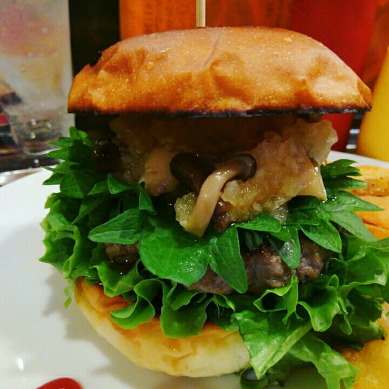 青じそ香るキノコのみぞれバーガー(Kokopelli)