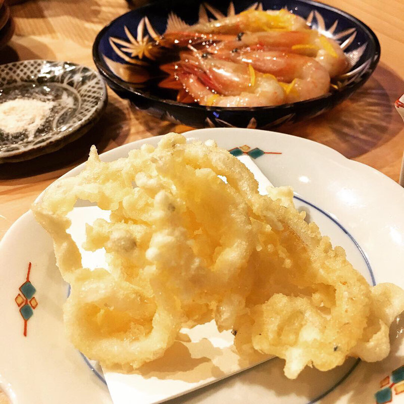 甘エビの漬け(鮨 おにかい)