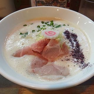鶏鶏泡白湯そば(麺でつながる縁 大阪縁乃助商店)