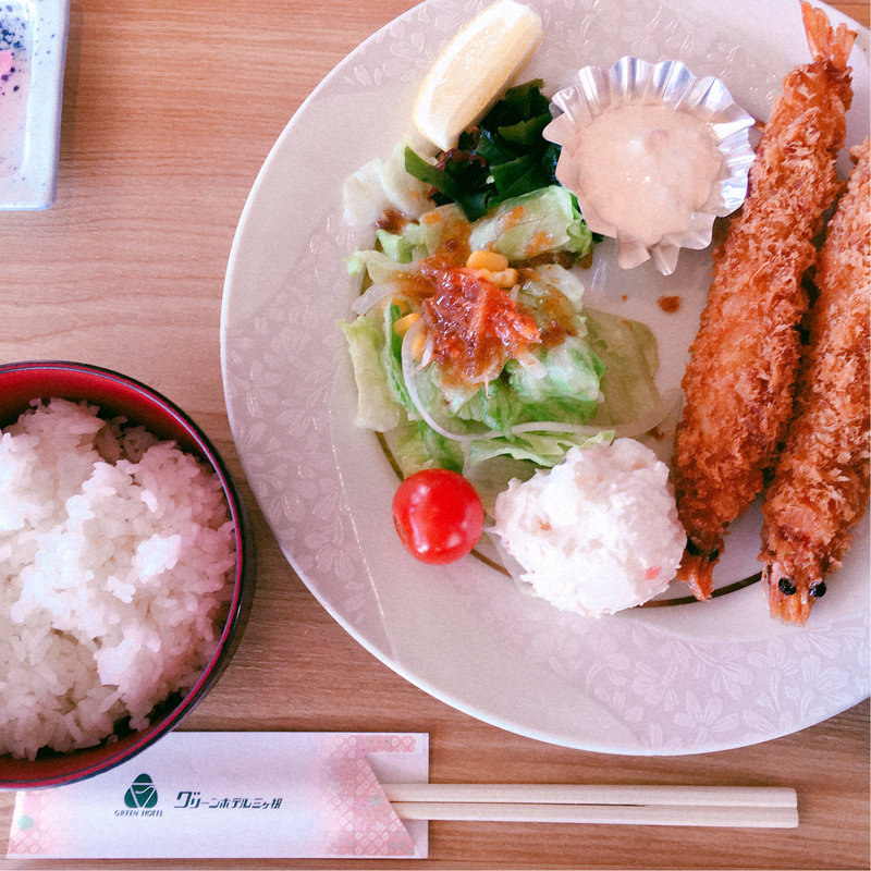 海老フライ定食(三河湾ヒルズ・ホテル)