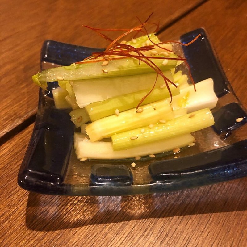 セロリ浅漬け(鉄板とお酒 宗や)