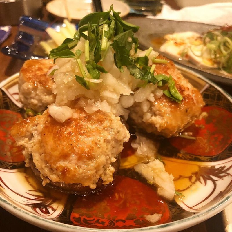 しいたけ自家製つくね(鉄板とお酒 宗や)