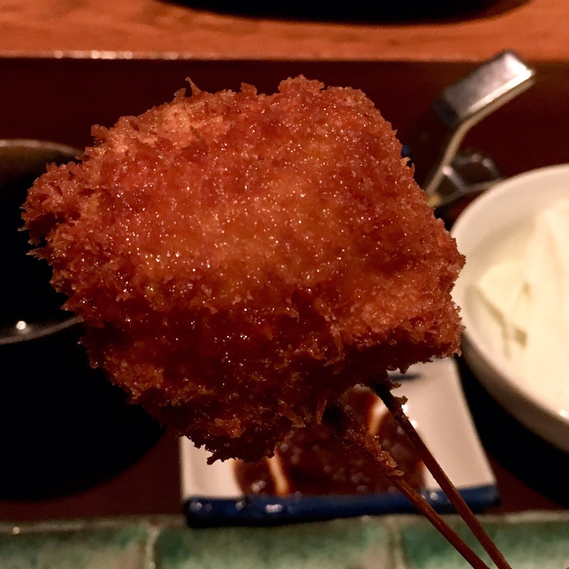 白菜とバターの豚バラ巻き（串揚げ）(串揚げ ふくみみ)