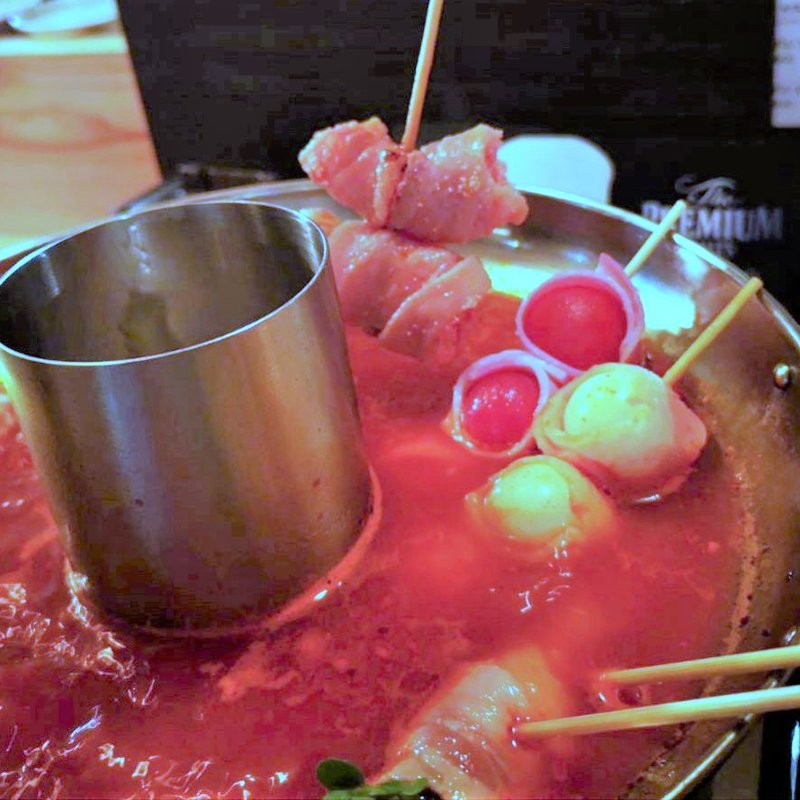 ＃野菜巻き串ヘルシートマトチーズ鍋 1人前(#肉寿司#野菜巻き串#熟成魚 ハッシュタグ )