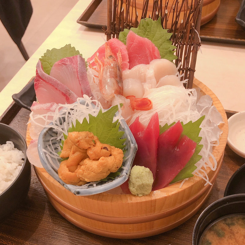 極上刺身定食(築地食堂源ちゃん ルクア大阪店)