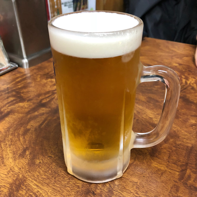 生ビール(中華料理 満腹亭)