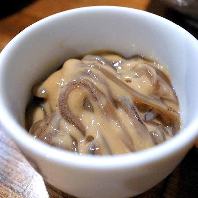 するめいかの肝あえ(名物やきとん とみちゃん町屋店)