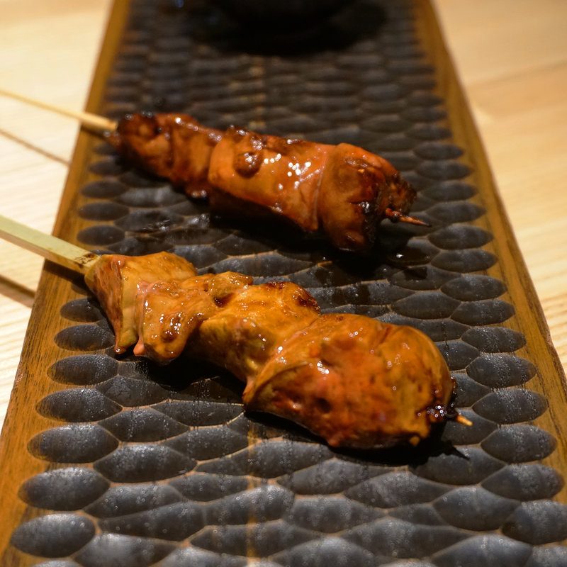 朝引き鶏の肝(炭火・焼鳥 鶫 つぐみ 中洲川端店)