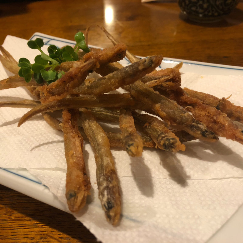 小穴子の唐揚げ(吉坊庵)