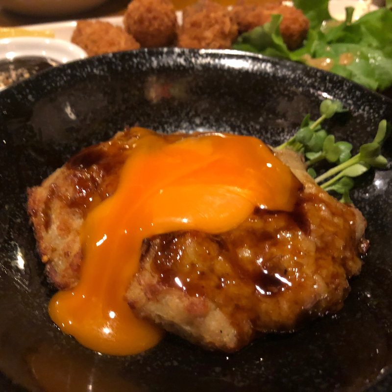 月見つくねハンバーグ(吉坊庵)