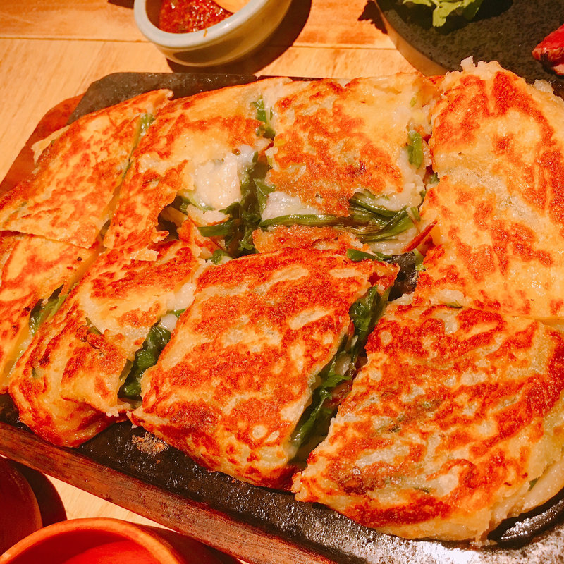 ネギチヂミ(李南河 代官山)