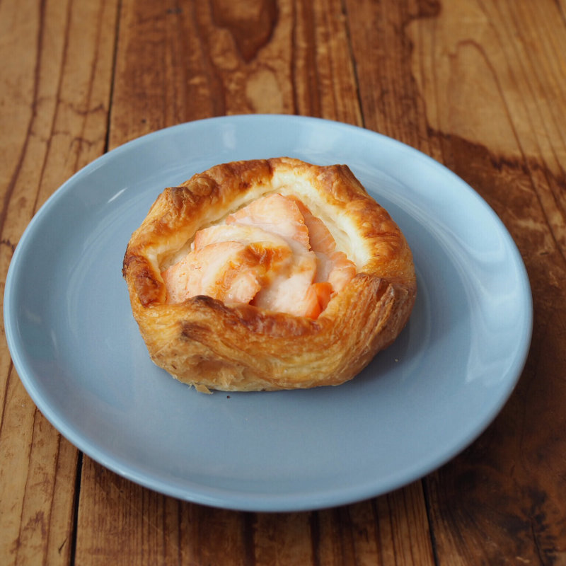 スモークサーモンとフォンデュソース(こはく。 )