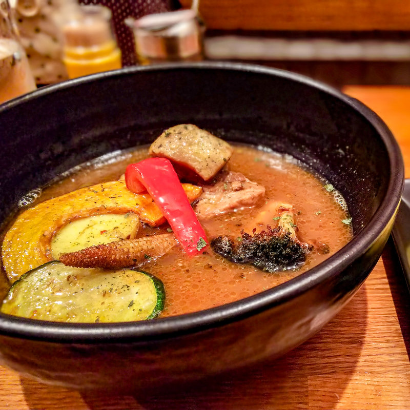 サチク麦王角煮スープカレー(3104 知床スープカレー)