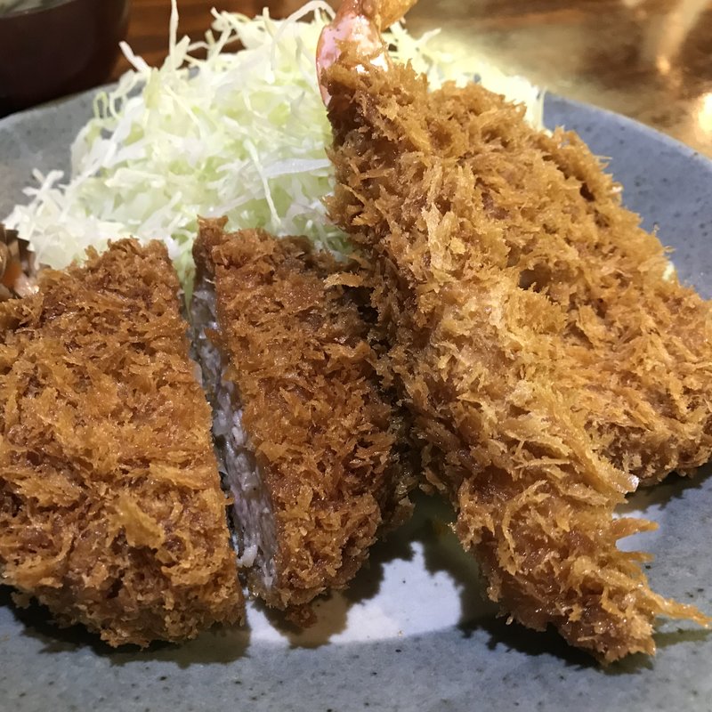 フライ盛り合せ定食(かつ進 神田鎌倉橋店)