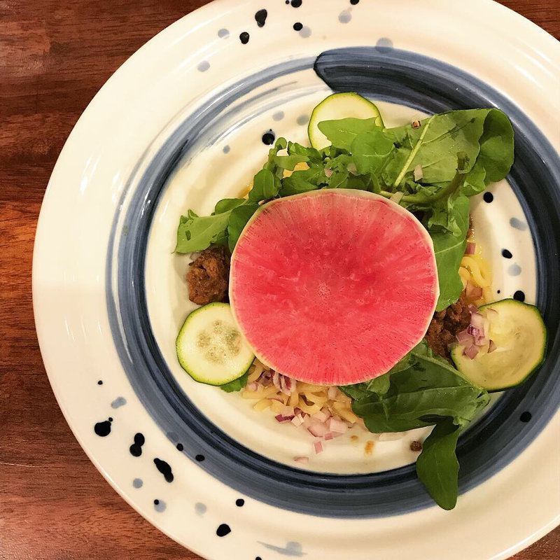 限定 牛肉の和風甘辛ペペロンチーノ仕立て(海老丸らーめん)