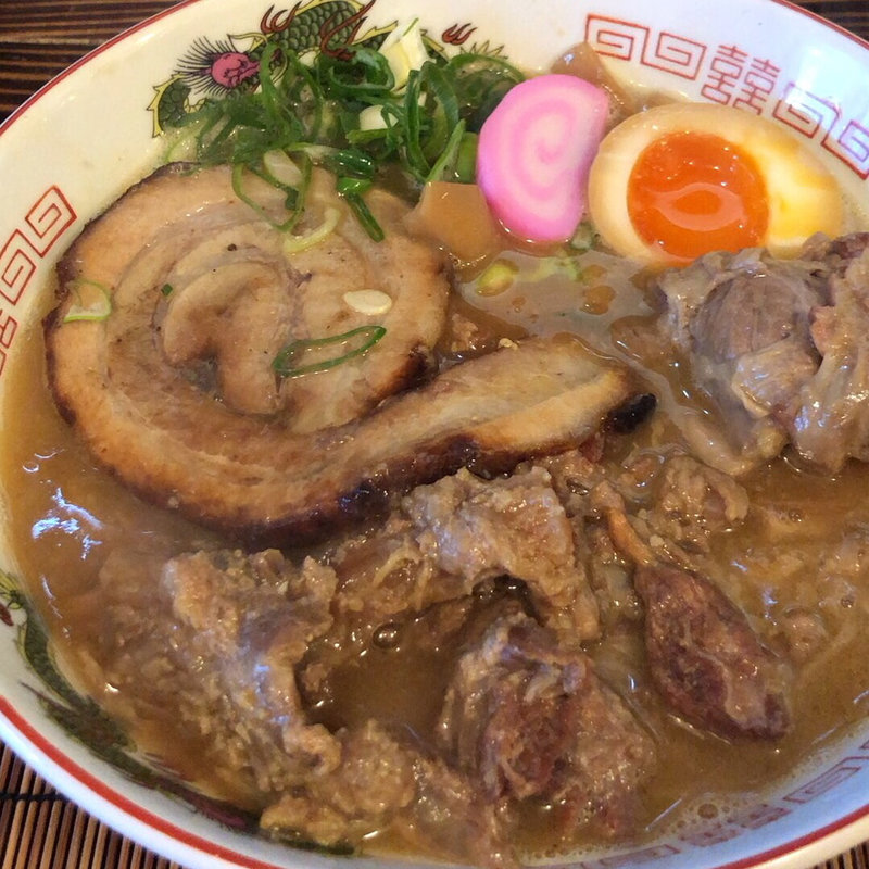 中華蕎麦 豚ハラミ、牛筋トッピング(和歌山家)