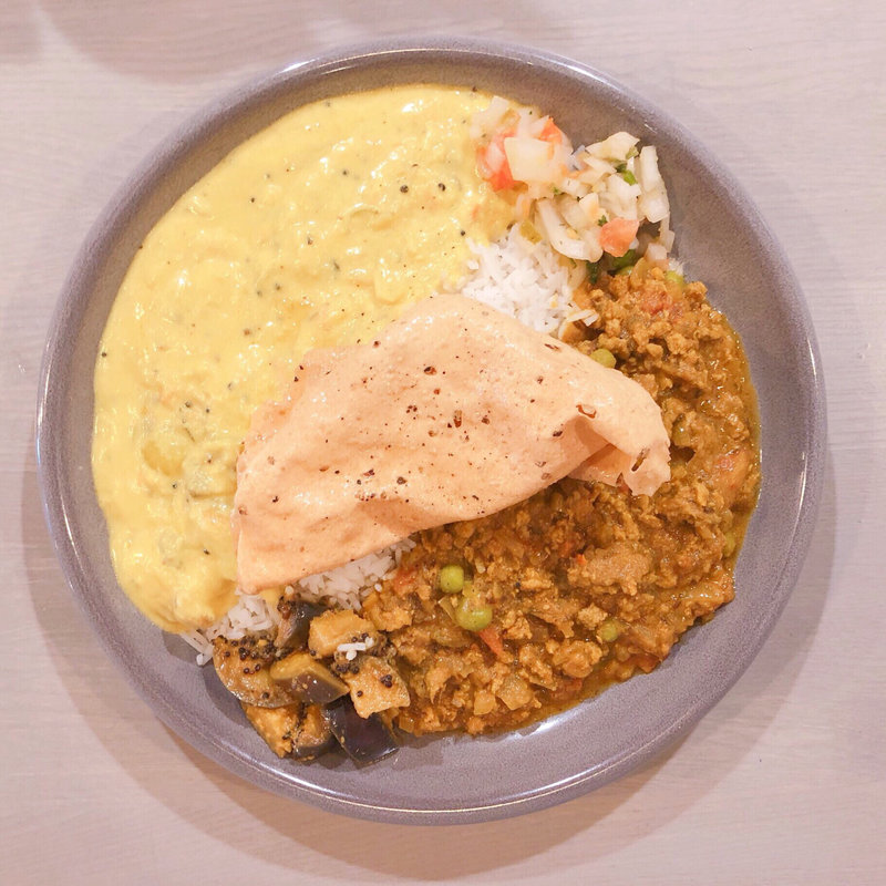 マトンたっぷりキーマカレー(Trunk Cafe)