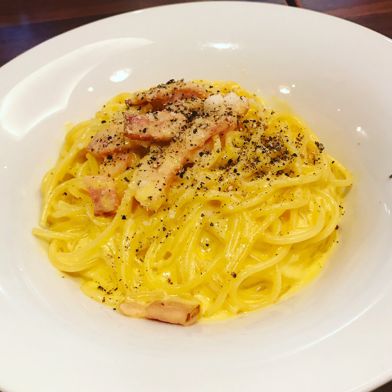 卵にこだわった濃厚カルボナーラ(デニーズ 綾瀬駅前店 （03-3629-8523）)