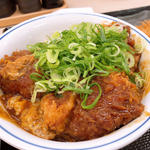 鳥つくね味噌カツ丼