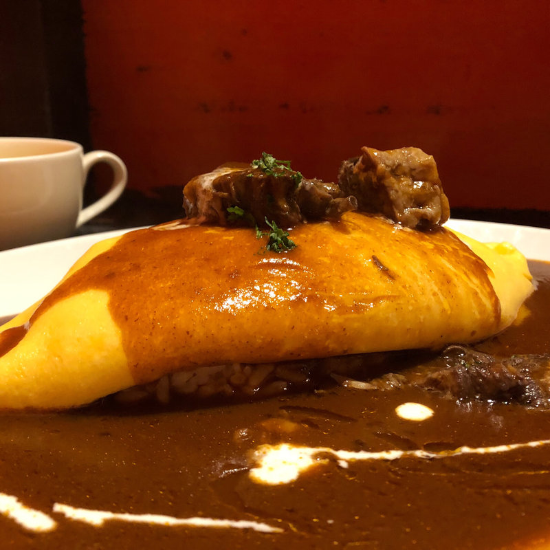 自家製ビーフシチューオムライス(長屋オムライス 大阪駅前第一ビル店 )