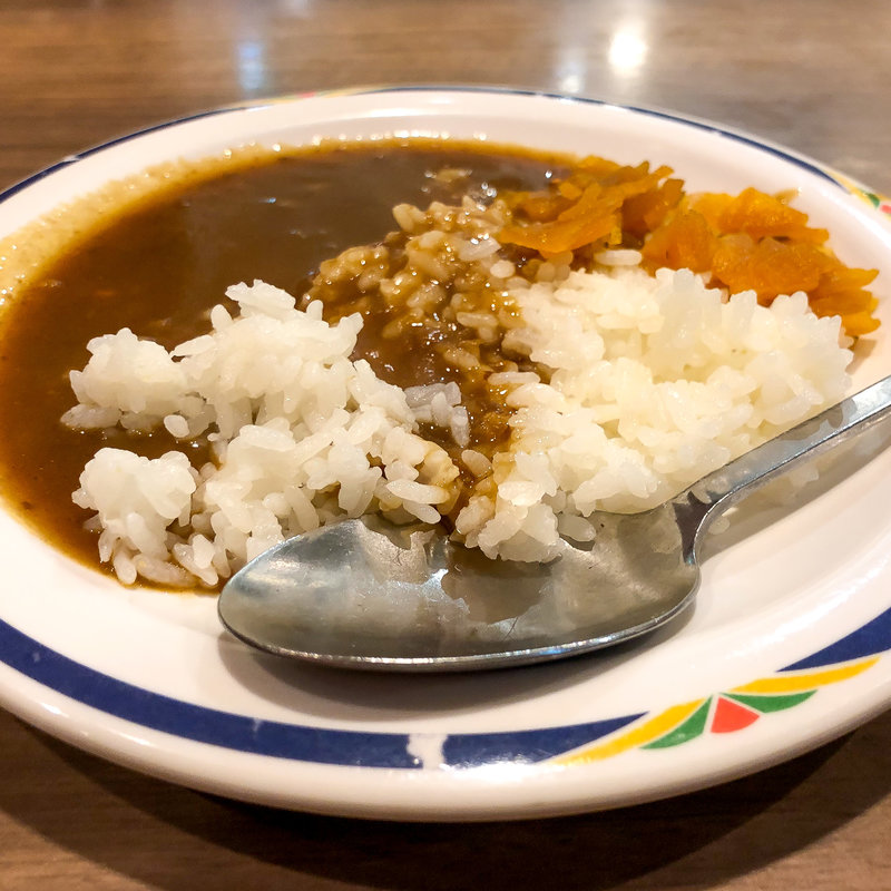 セットの中のカレー(ステーキガスト 落合南長崎店)