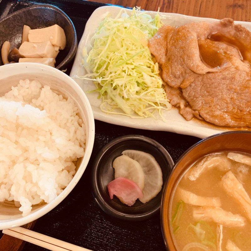 豚肉生姜焼き定食(八代目 傳左衛門めし屋)
