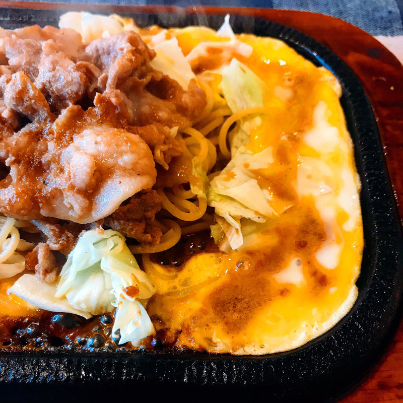 ポークの鉄板焼き(カフェ・ド・ポマト)