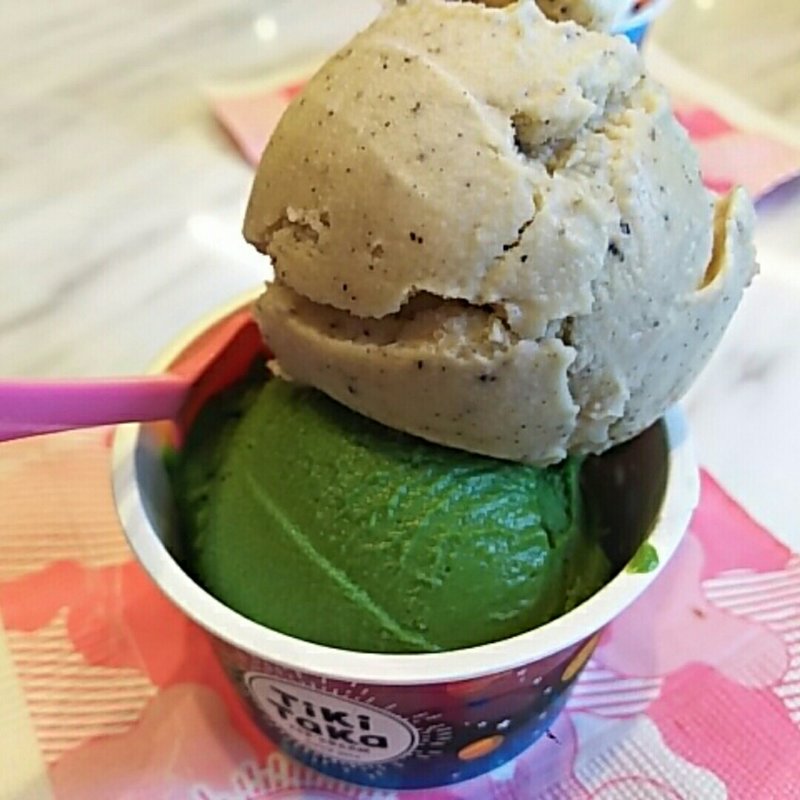 ラテラルカップ アールグレイ&ごきげん抹茶(猿田彦珈琲とティキタカアイスクリームのお店)