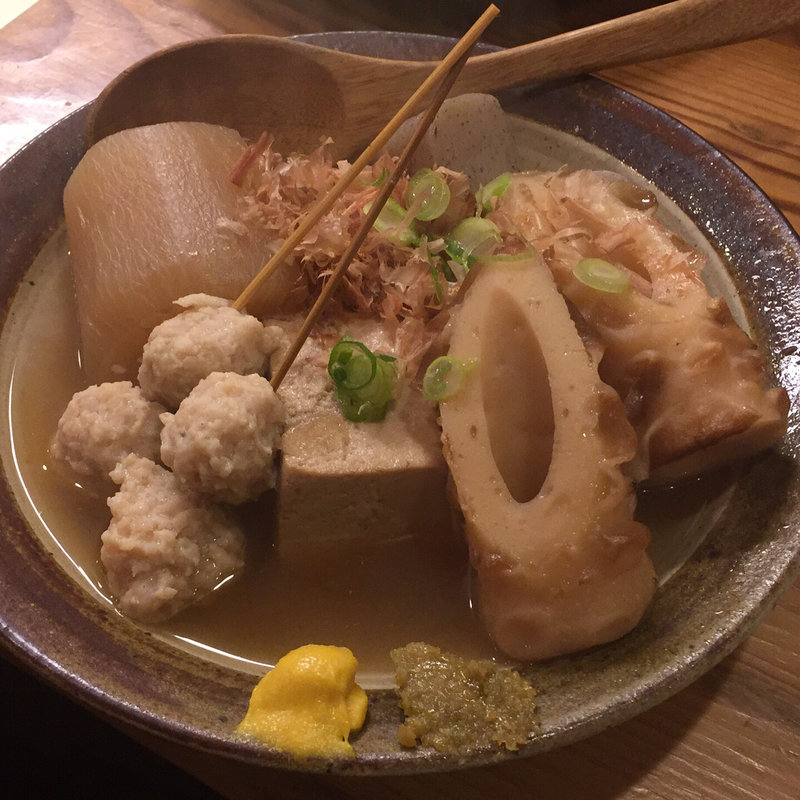 おでん盛り合わせ(地魚･地野菜･地酒 なん天)