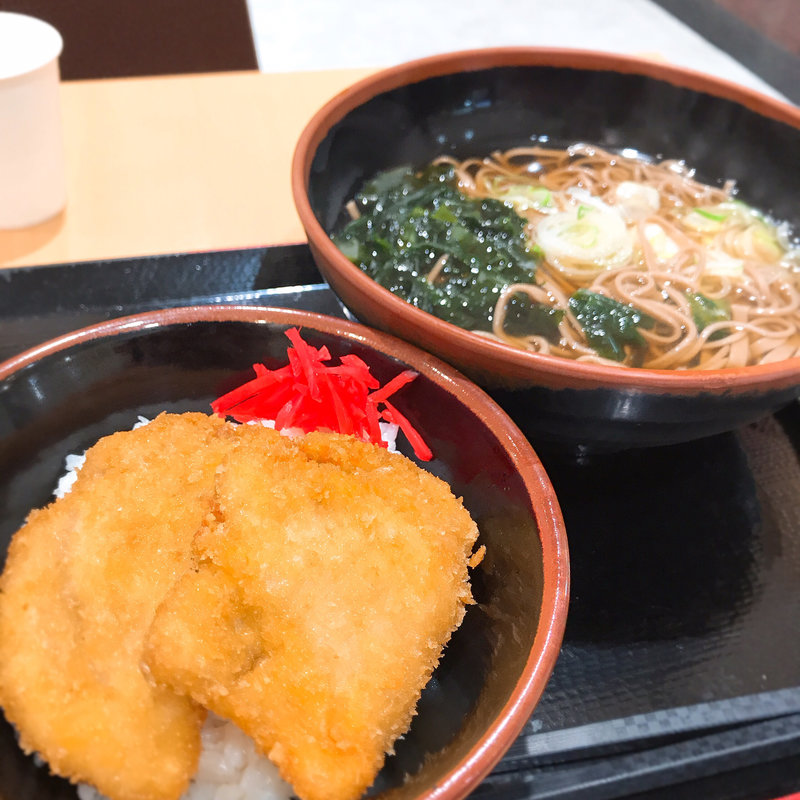 そば タレかつ丼セット(長岡やなぎ庵 )
