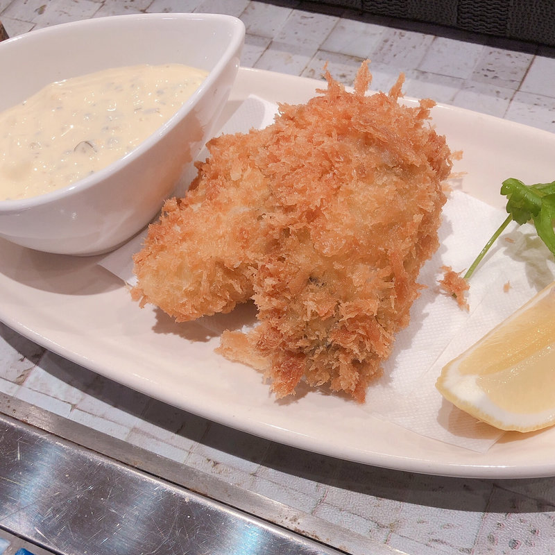 大粒カキフライ(とびきりステーキ EVANS PLAZA)