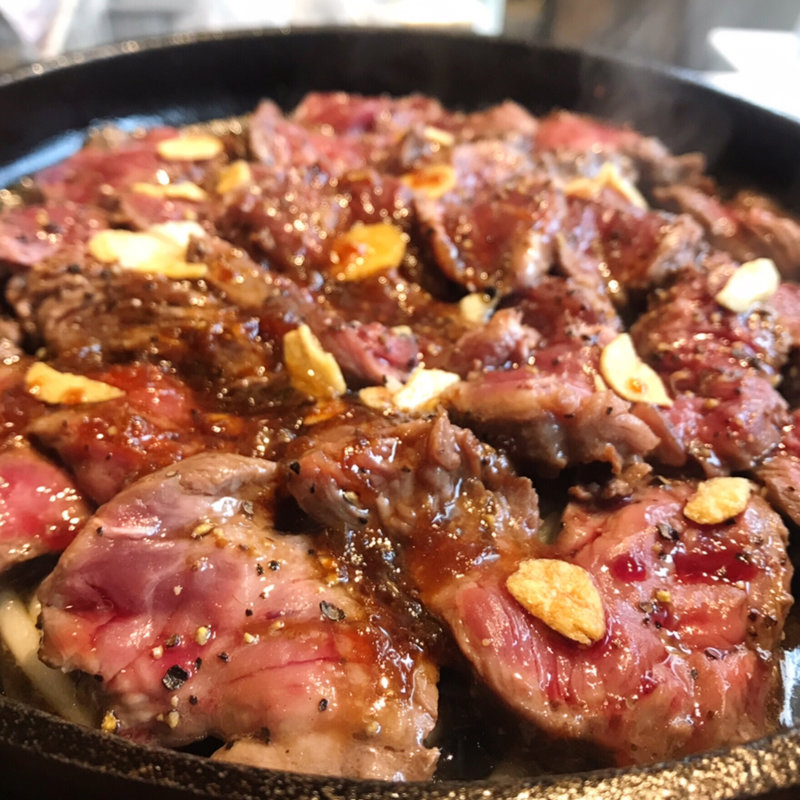 さがりステーキ200g(紺屋町タイガー食堂)