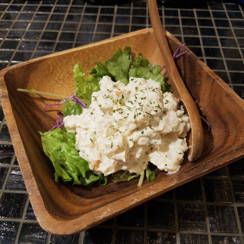 自家製ポテトサラダ(東北ろっけん応援酒BAR むっしゅ)