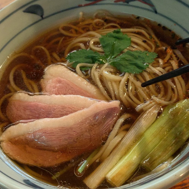 鴨南蛮そばセット(手打ちそば　蕎波人 （そばんど）)