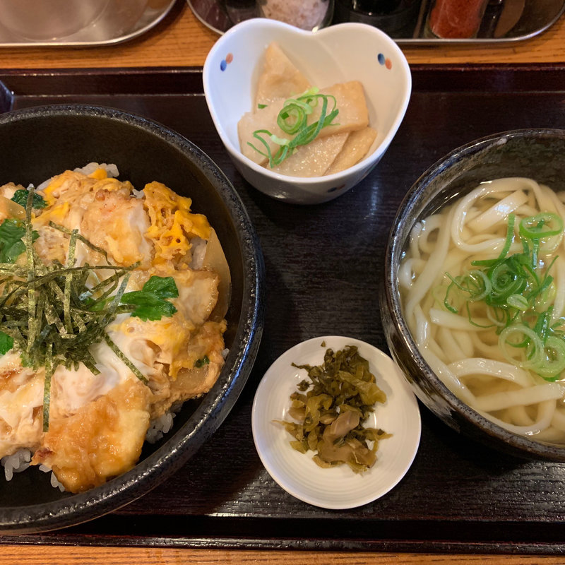 とり天親子丼セット(博多うどん居酒屋 泰吉)