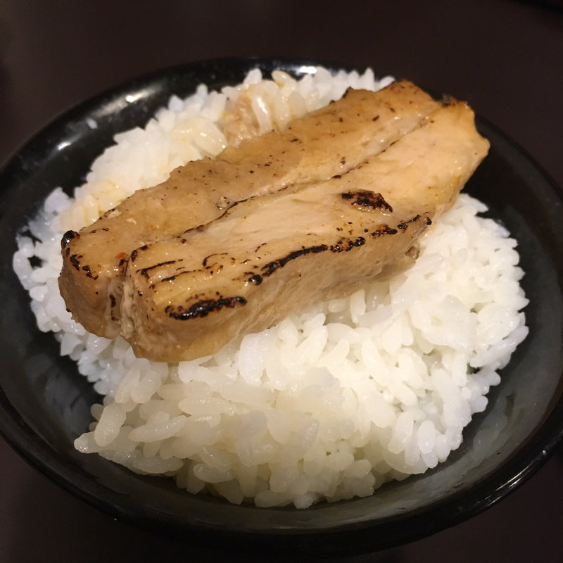 半ライス(煮干しラーメン山岡家 狸小路4丁目店)