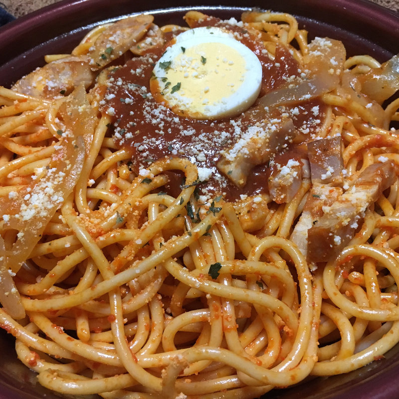 大盛！よくばりナポリタン(ローソン 札幌南５条市電通店)