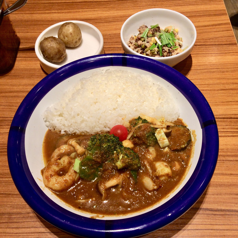 エビ＋野菜カリー(エチオピアカリーキッチン 御茶ノ水ソラシティ店)