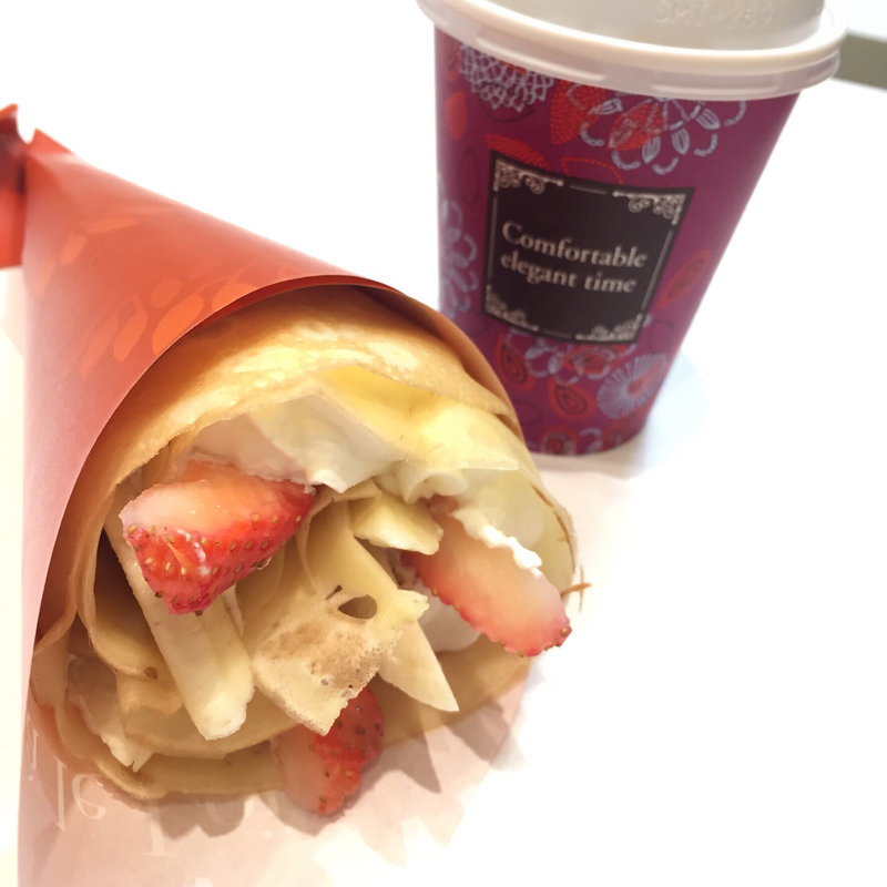 イチゴとバナナのクレープ(アルロイック 阪急うめだ本店)