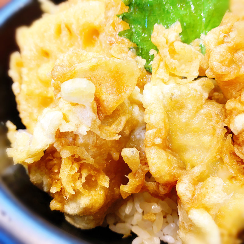 牡蠣天丼(天丼あさひ 茶屋町新御堂店)