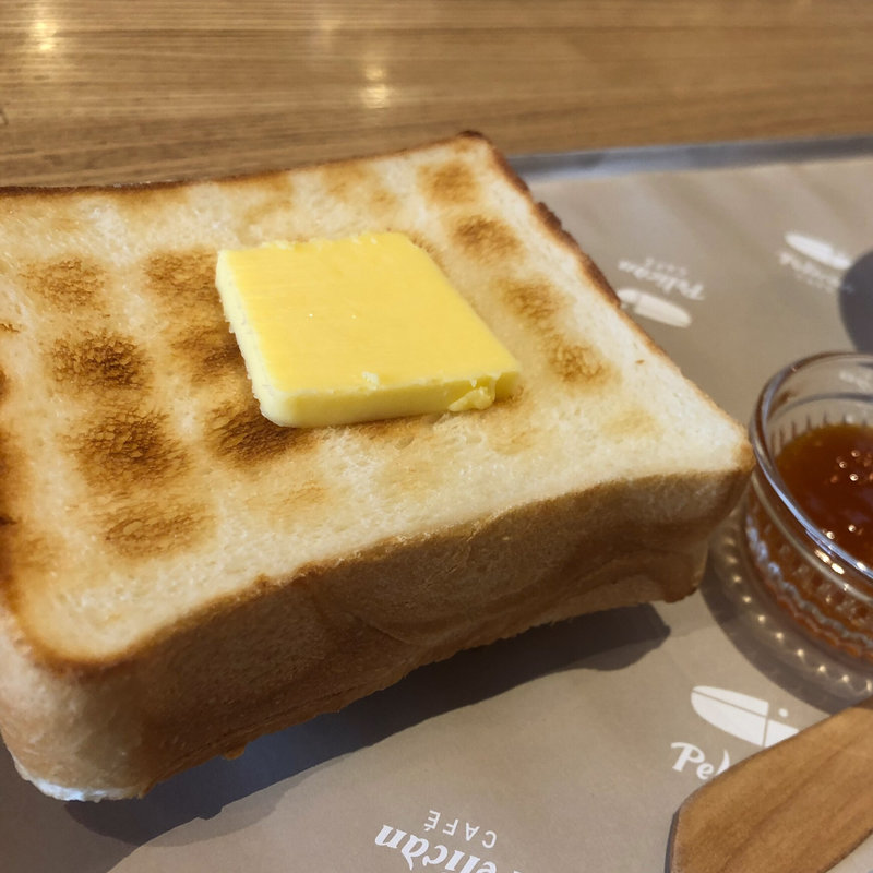 バタートーストセット(ペリカンカフェ)