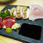 刺身盛合せ(鶏と肴 フルヤ)